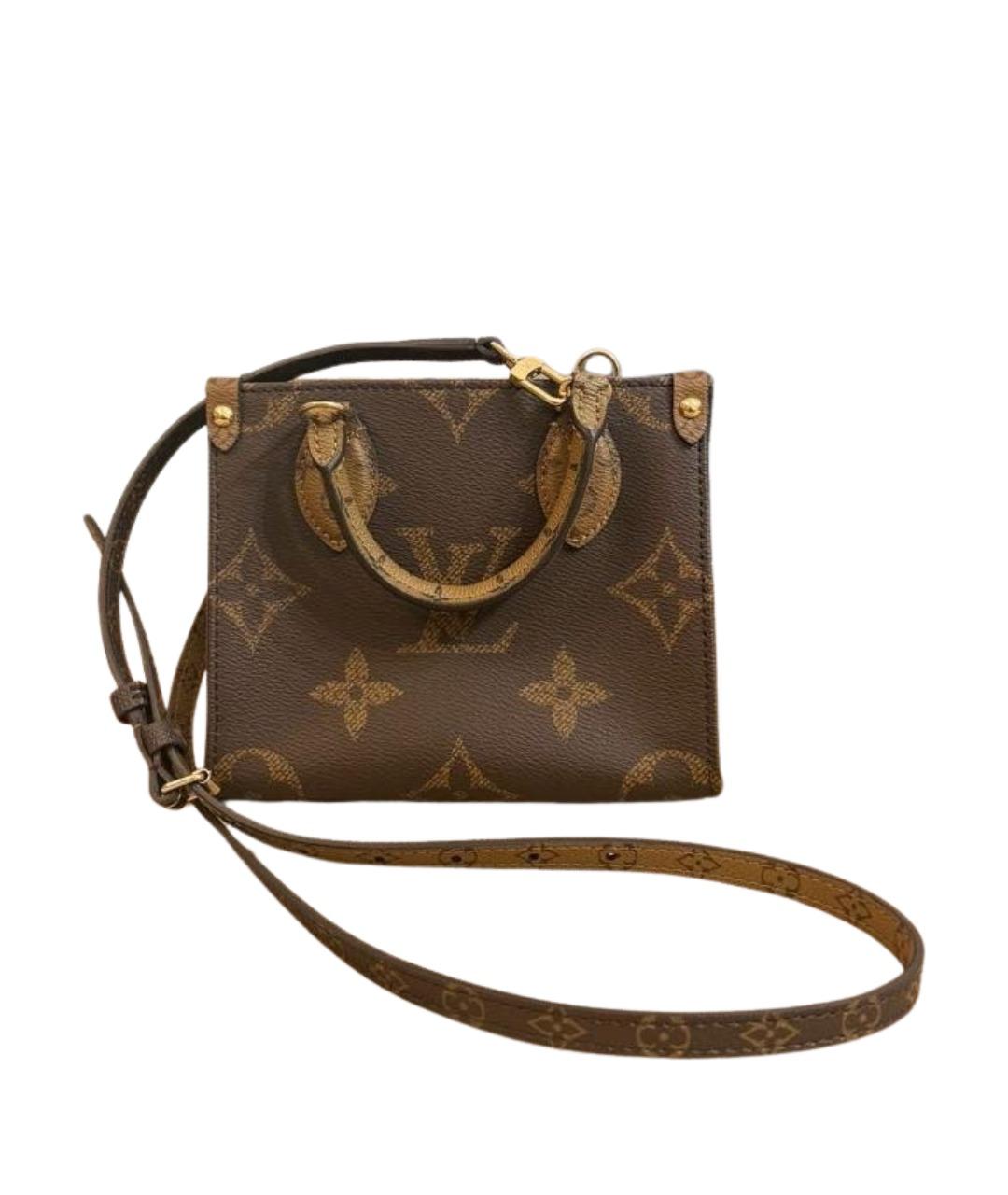 LOUIS VUITTON Коричневая сумка через плечо из канвы, фото 1