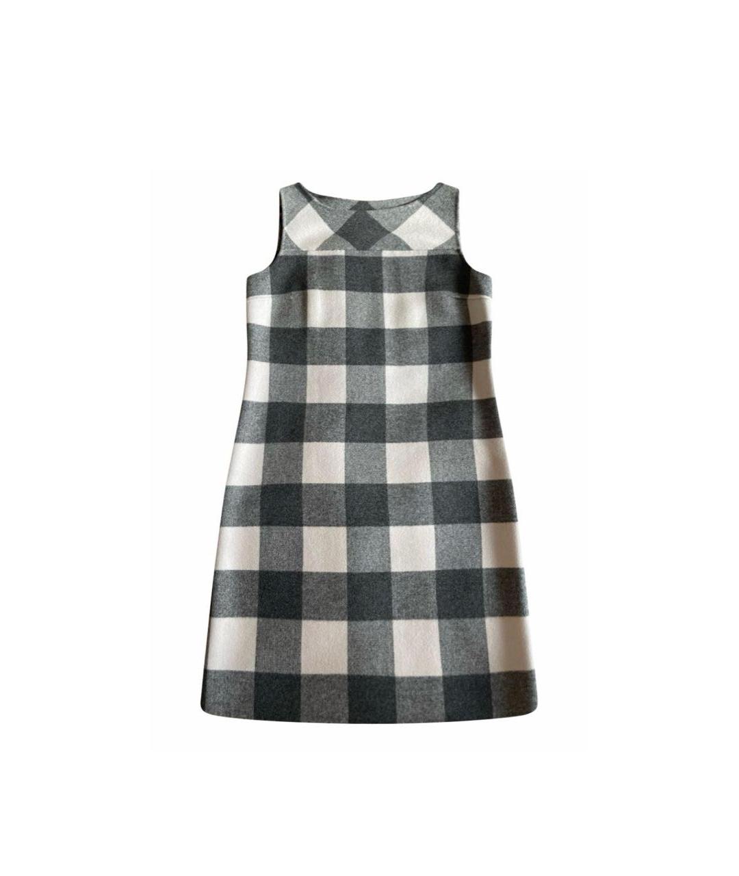 WEEKEND MAX MARA Серое шерстяное повседневное платье, фото 1
