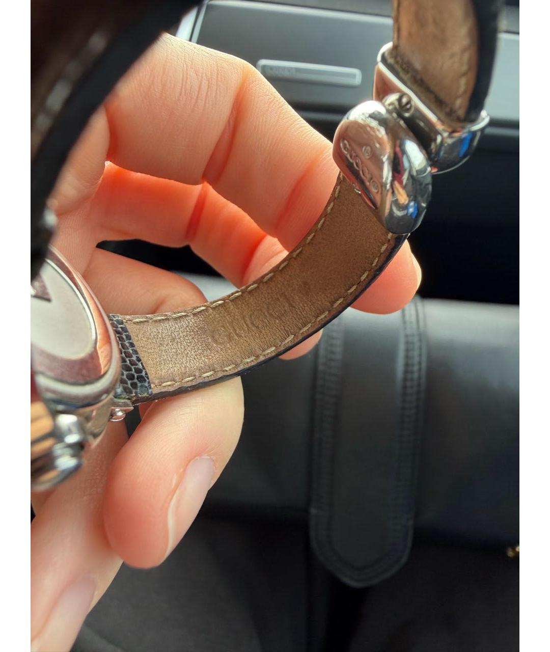 GUCCI Черные часы, фото 3