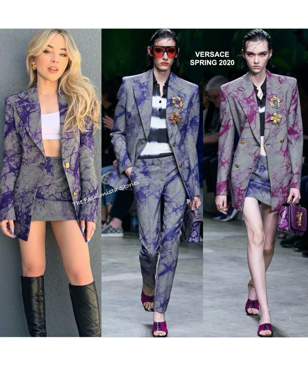 VERSACE Мульти шерстяные прямые брюки, фото 7