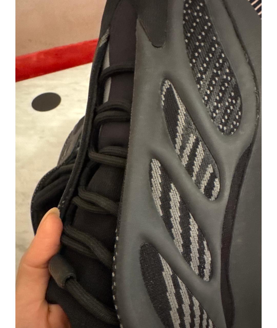 ADIDAS YEEZY Черные низкие кроссовки / кеды, фото 7