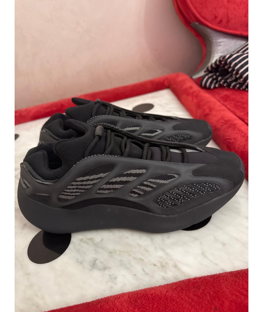 ADIDAS YEEZY Черные низкие кроссовки / кеды, фото 8