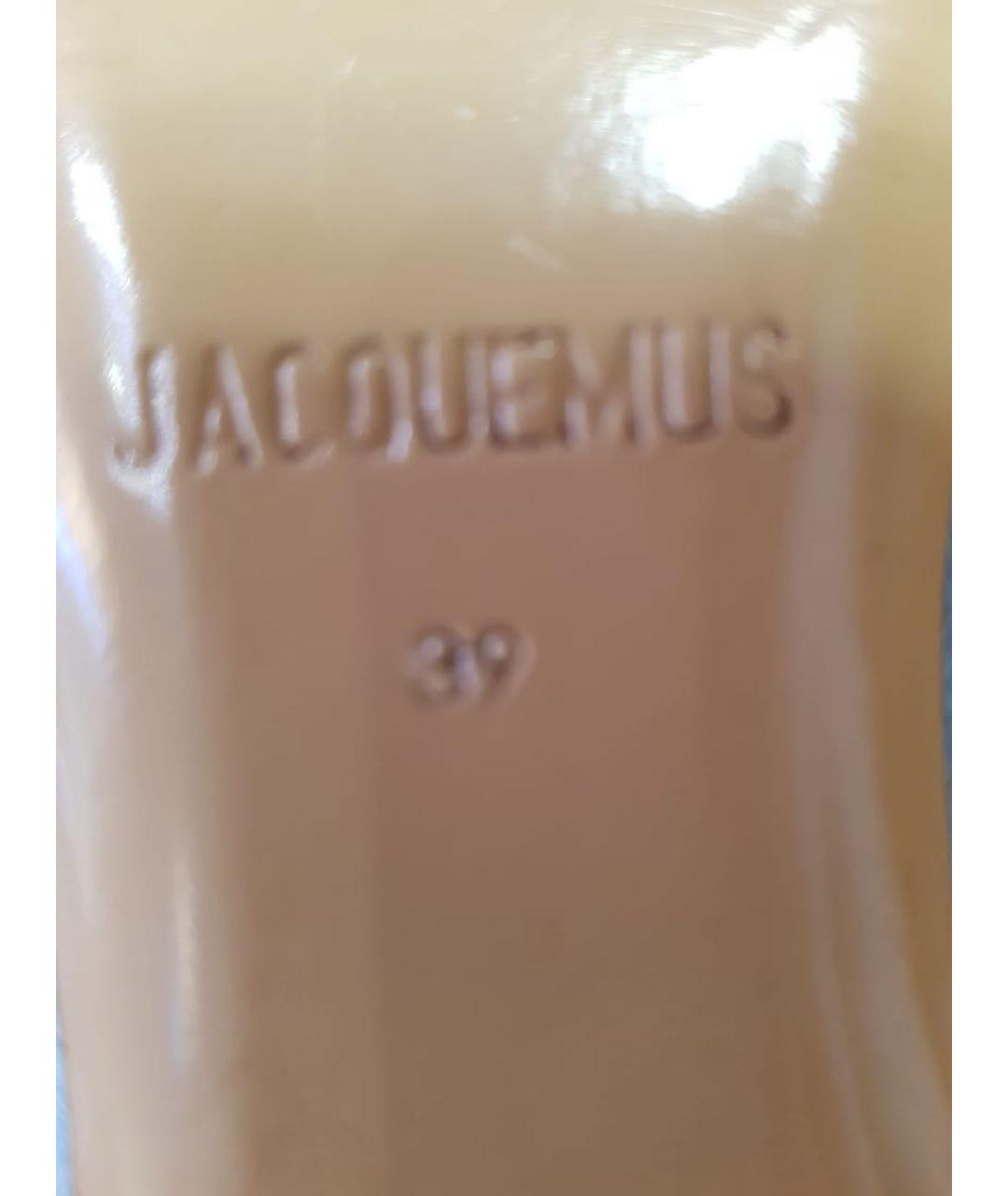 JACQUEMUS Голубые замшевые мюли, фото 7