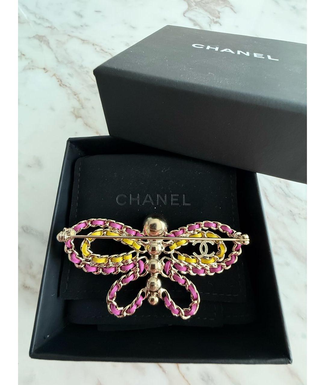 CHANEL Золотая жемчужная булавка / брошь, фото 3