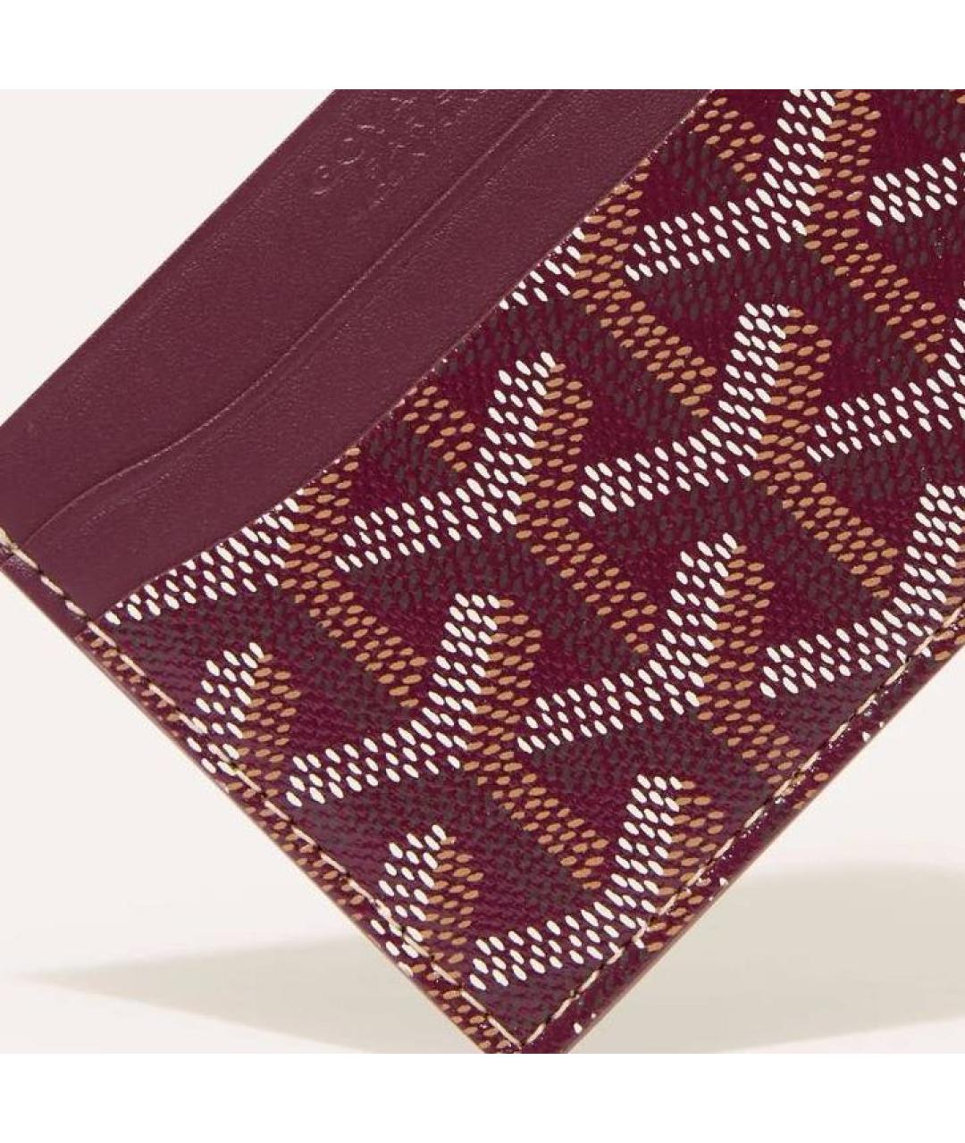 GOYARD Бордовый кардхолдер, фото 3