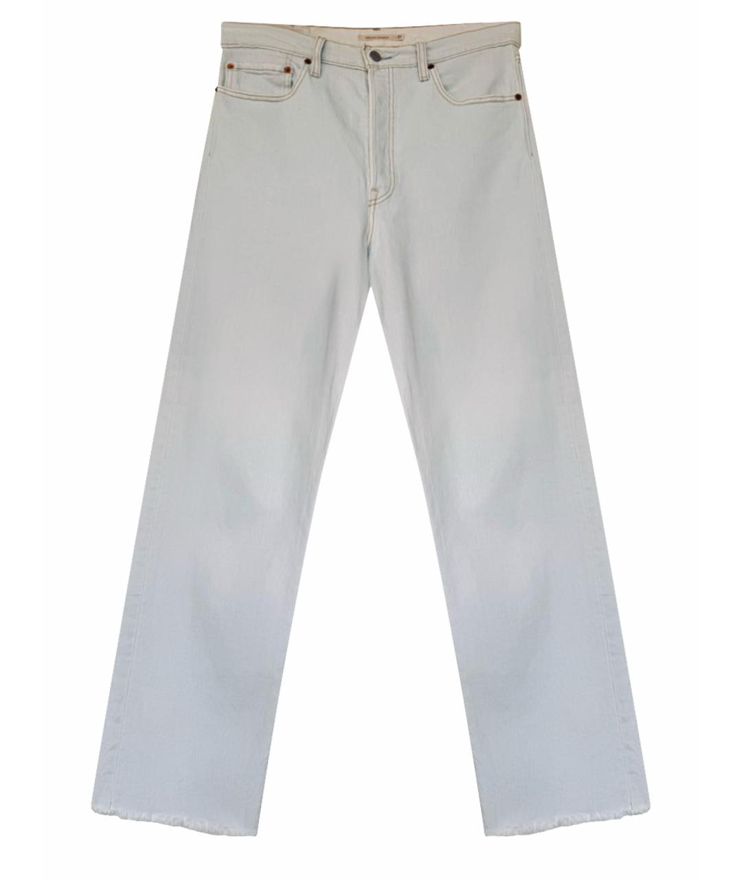 LEVI'S Белые хлопко-эластановые прямые джинсы, фото 1