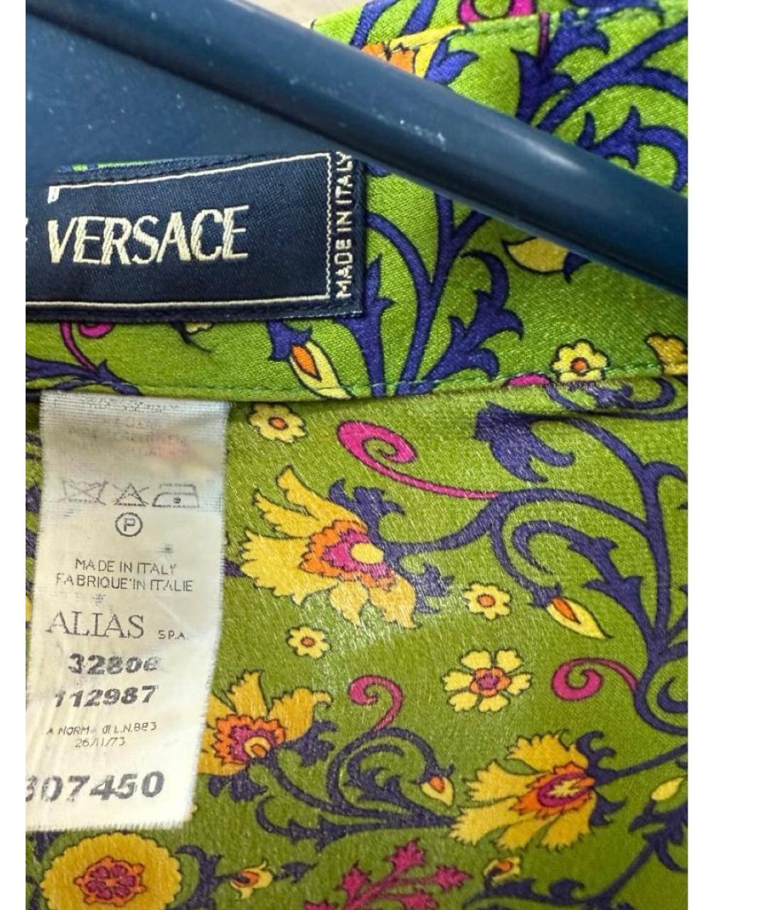 VERSACE Мульти шелковая рубашка, фото 3