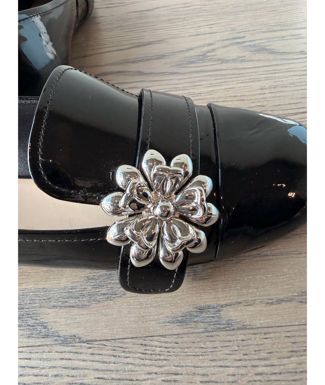 PRADA Черные лоферы из лакированной кожи, фото 5