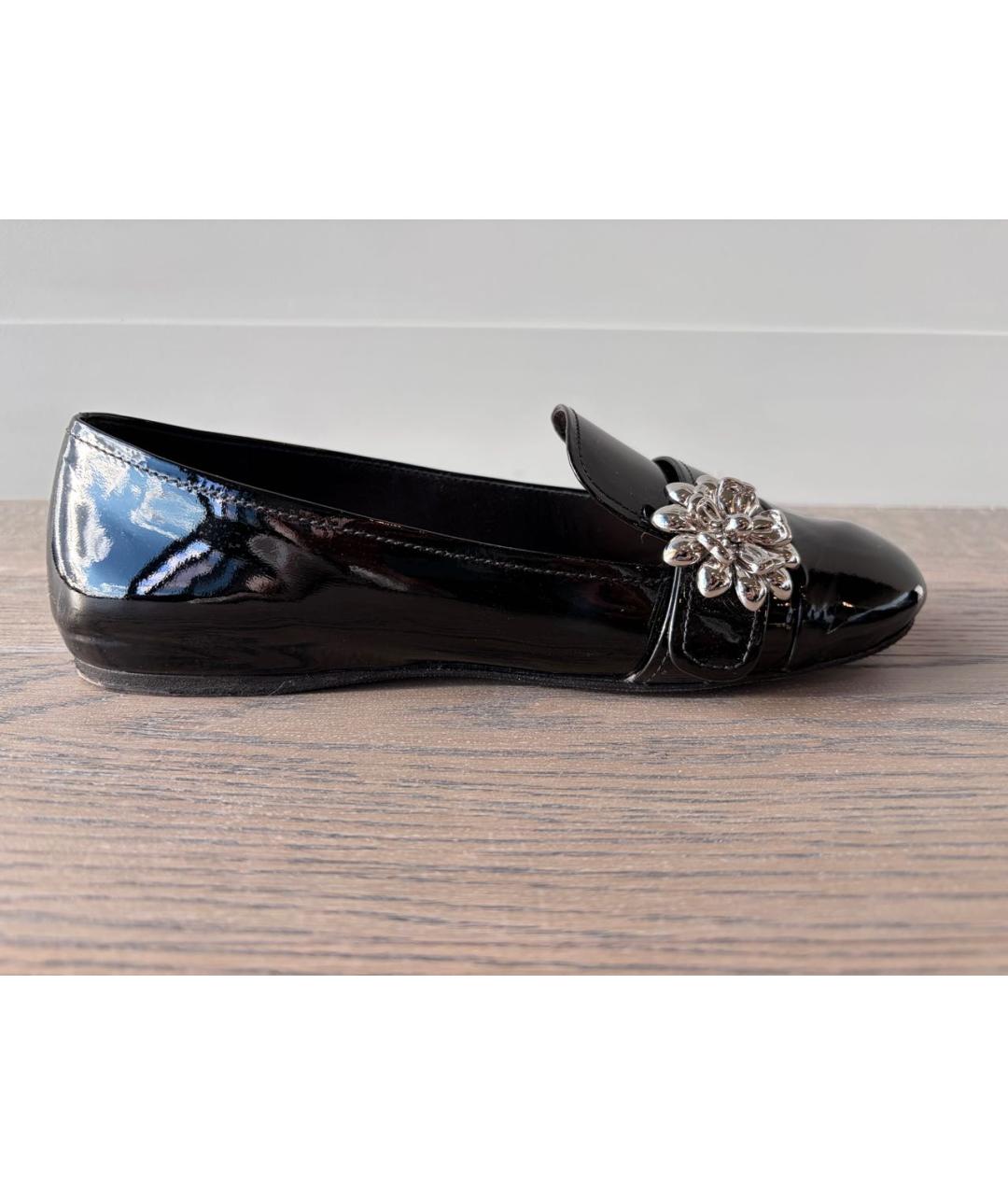 PRADA Черные лоферы из лакированной кожи, фото 8