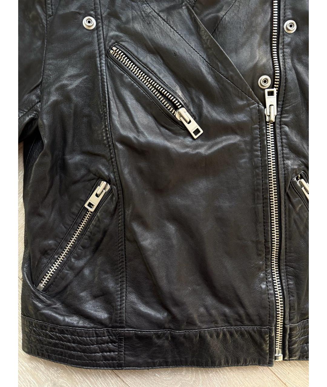ZADIG & VOLTAIRE Черная кожаная куртка, фото 5