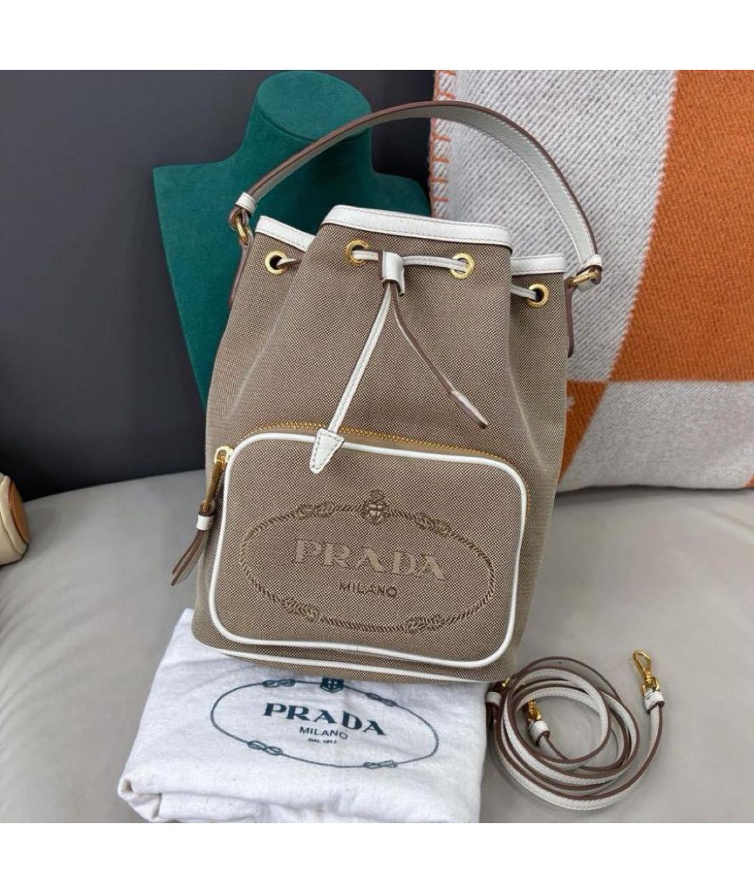 PRADA Бежевая сумка тоут, фото 2