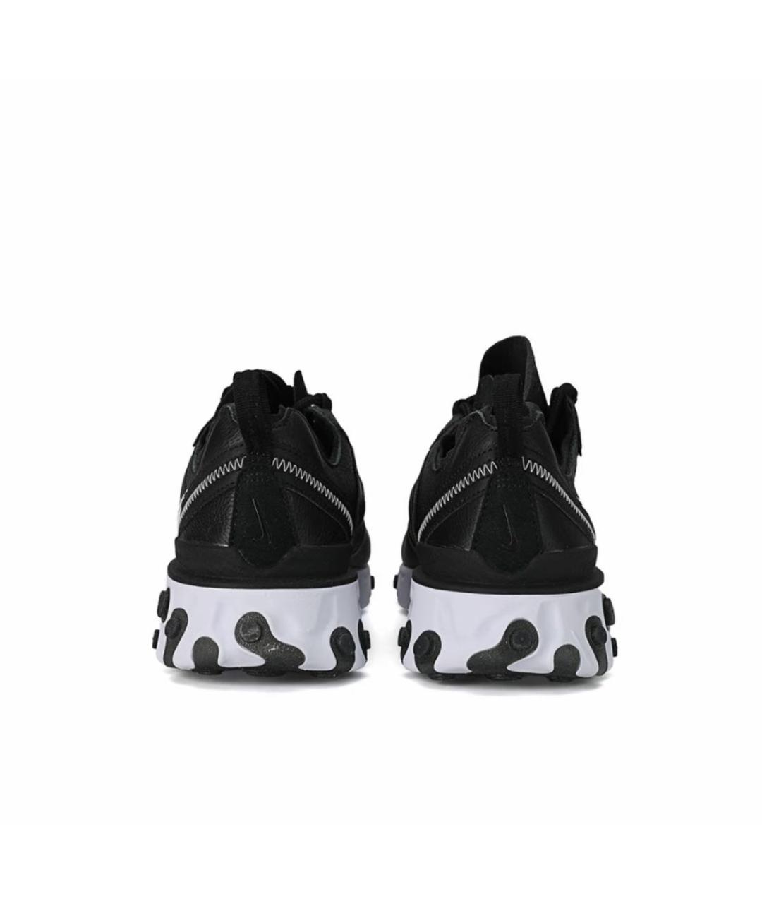 NIKE Черные кожаные низкие кроссовки / кеды, фото 3