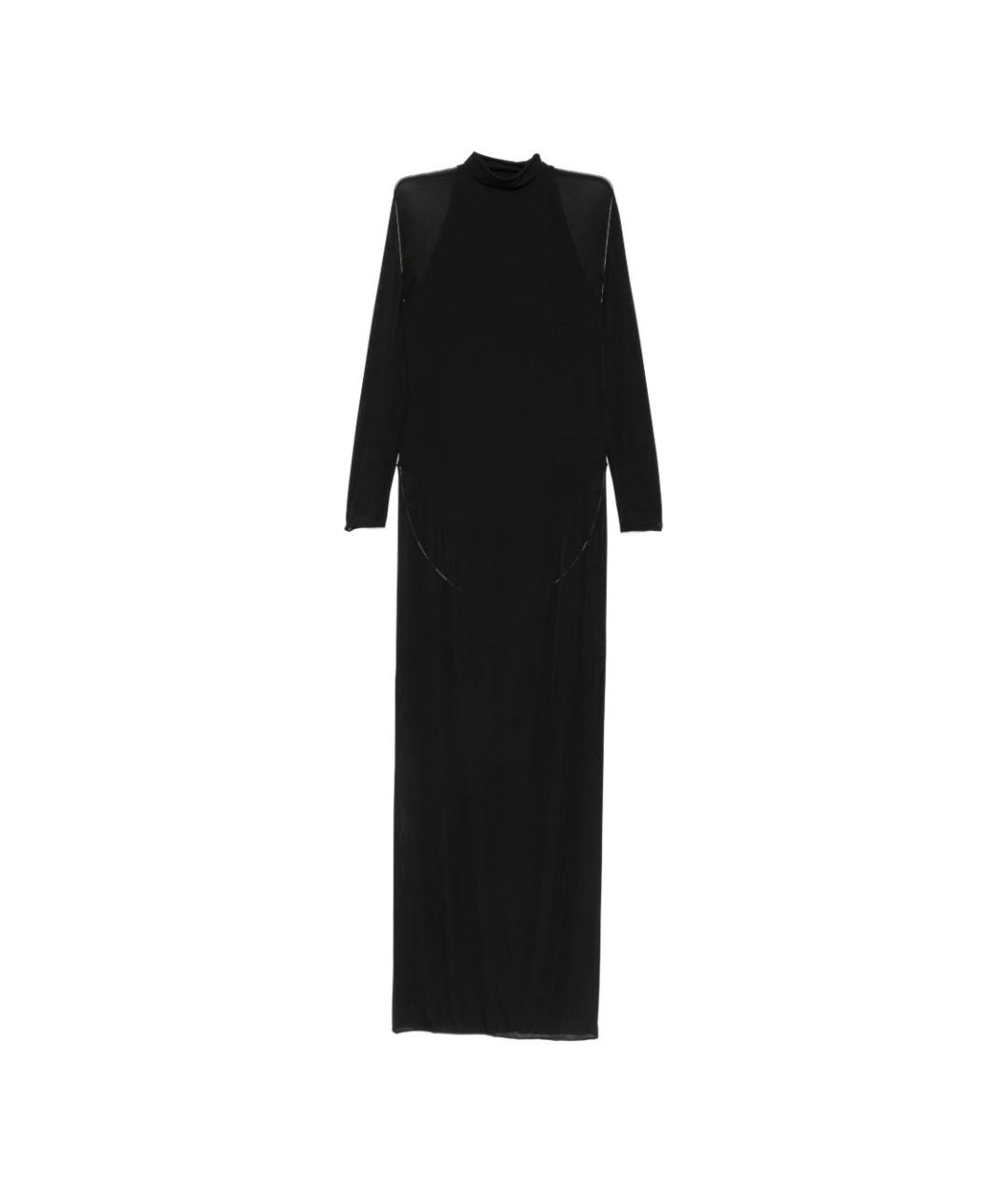 ALAIA Черное вискозное коктейльное платье, фото 6