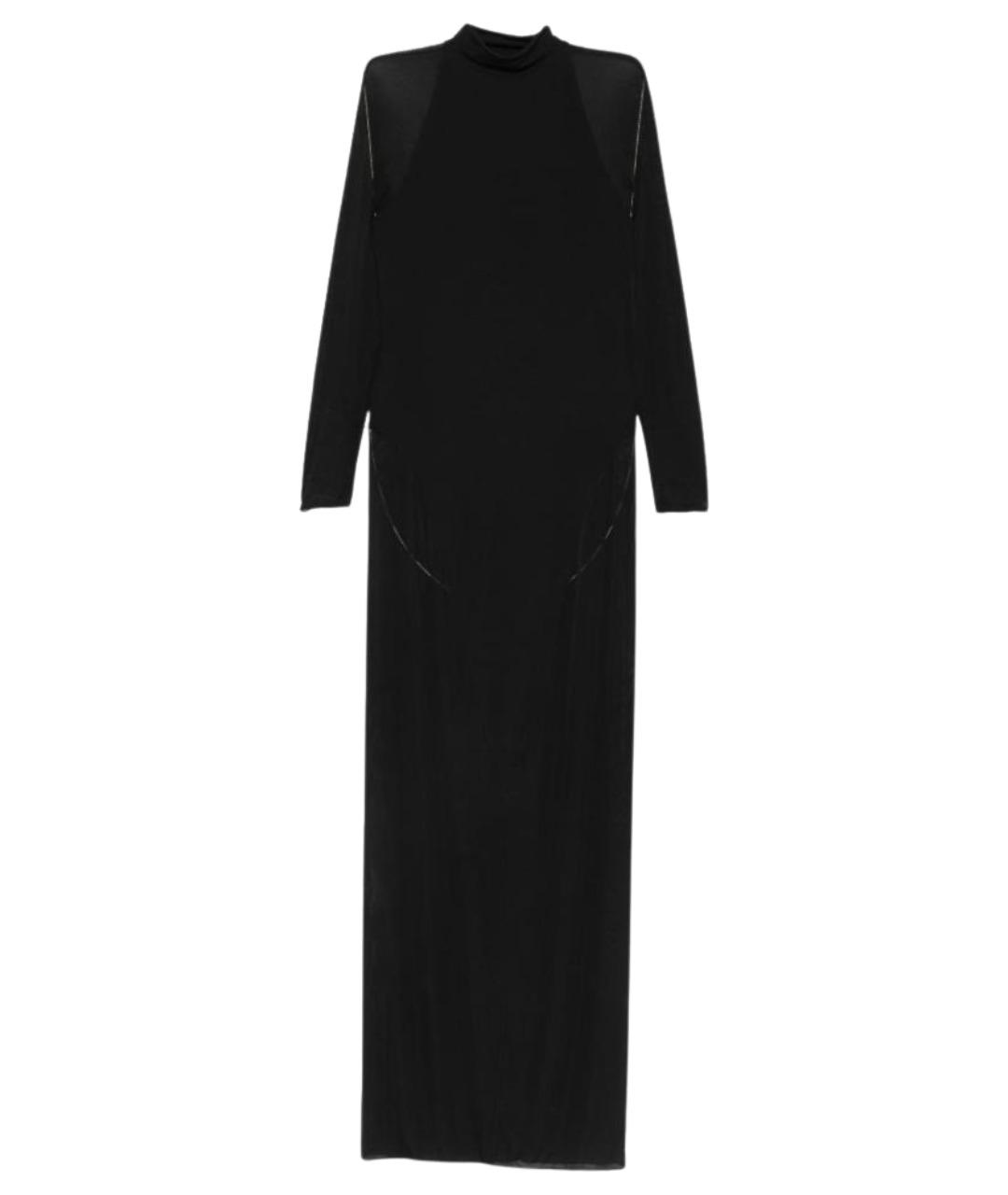 ALAIA Черное вискозное коктейльное платье, фото 1