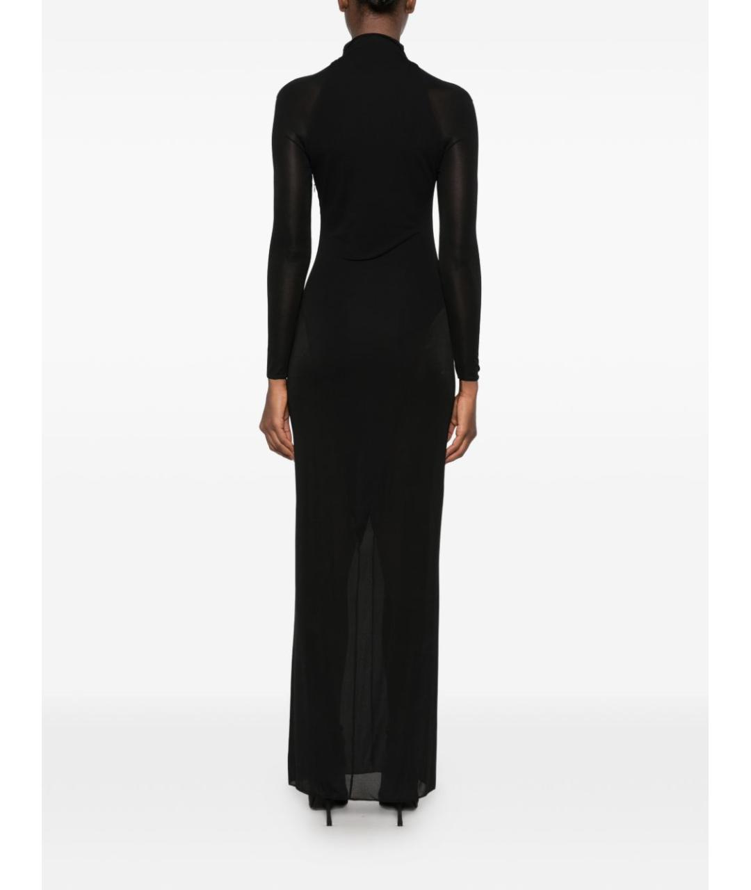 ALAIA Черное вискозное коктейльное платье, фото 4