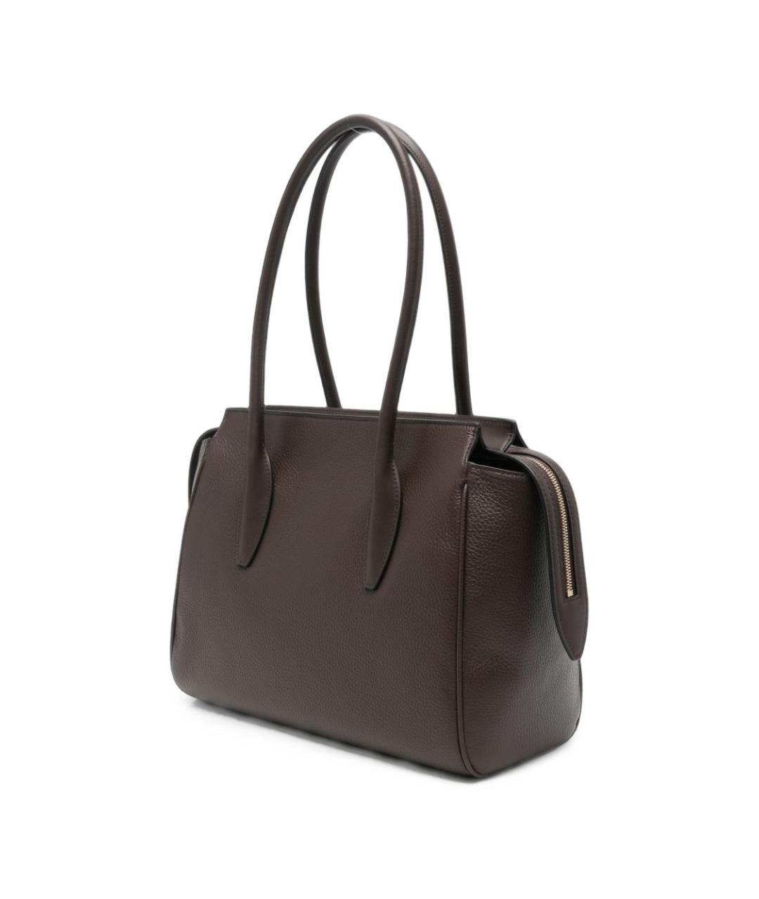 FURLA Коричневая кожаная сумка тоут, фото 4