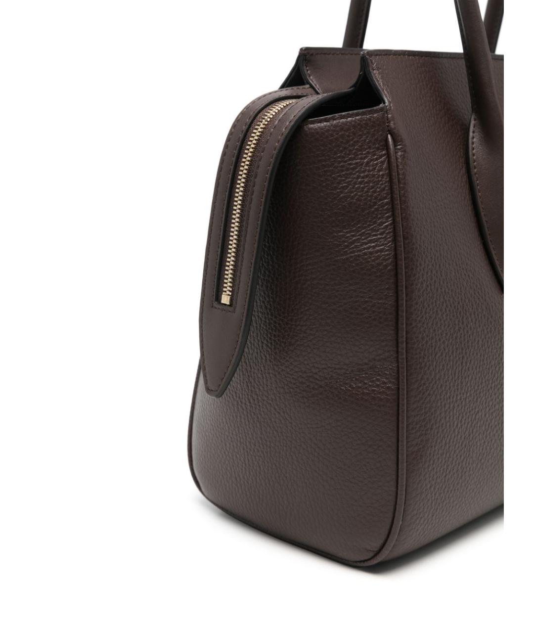 FURLA Коричневая кожаная сумка тоут, фото 3