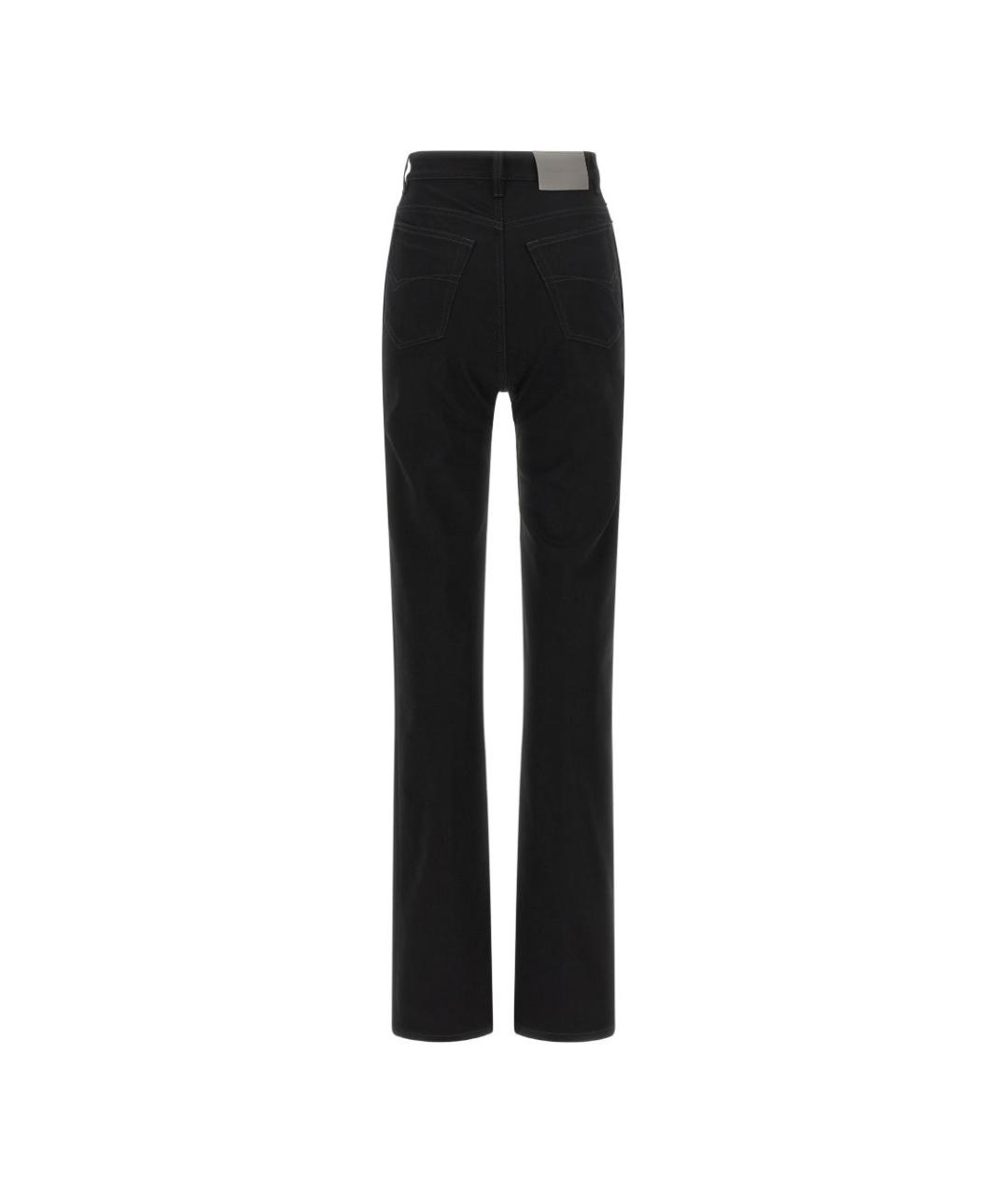 BALENCIAGA Черные хлопковые прямые джинсы, фото 3