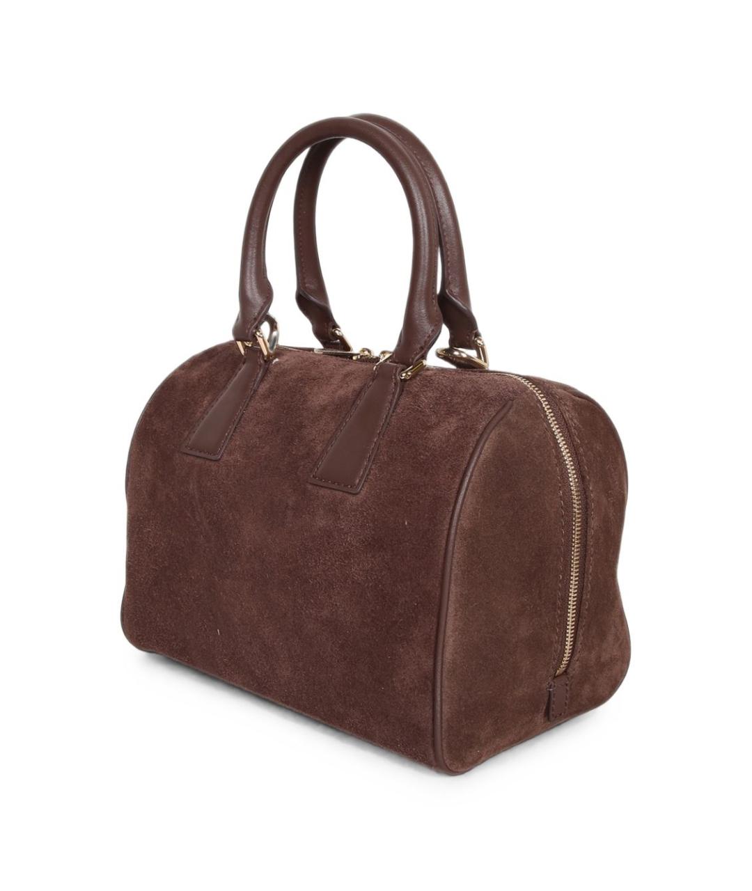 FURLA Коричневая кожаная сумка тоут, фото 4