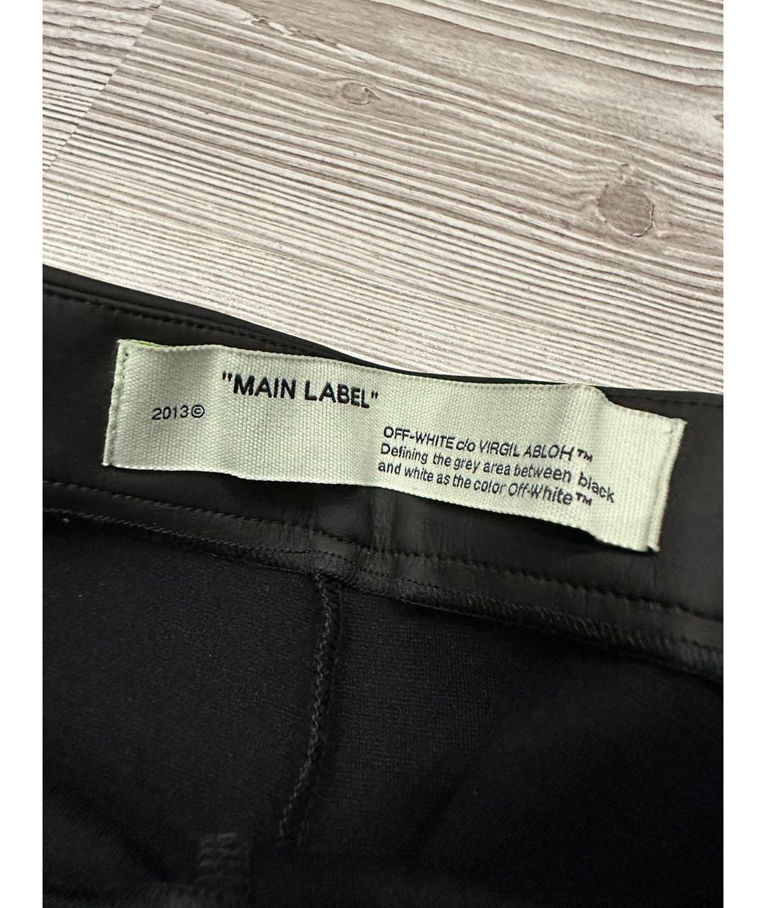 OFF-WHITE Черные вискозные леггинсы и велосипедки, фото 7
