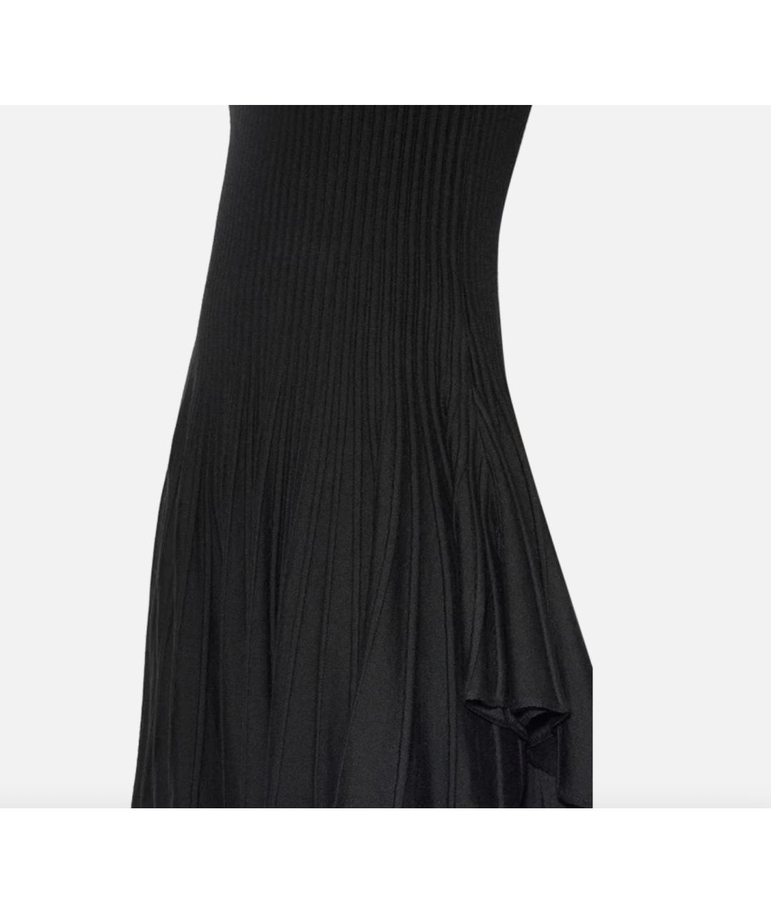 ALAIA Черное шерстяное повседневное платье, фото 5