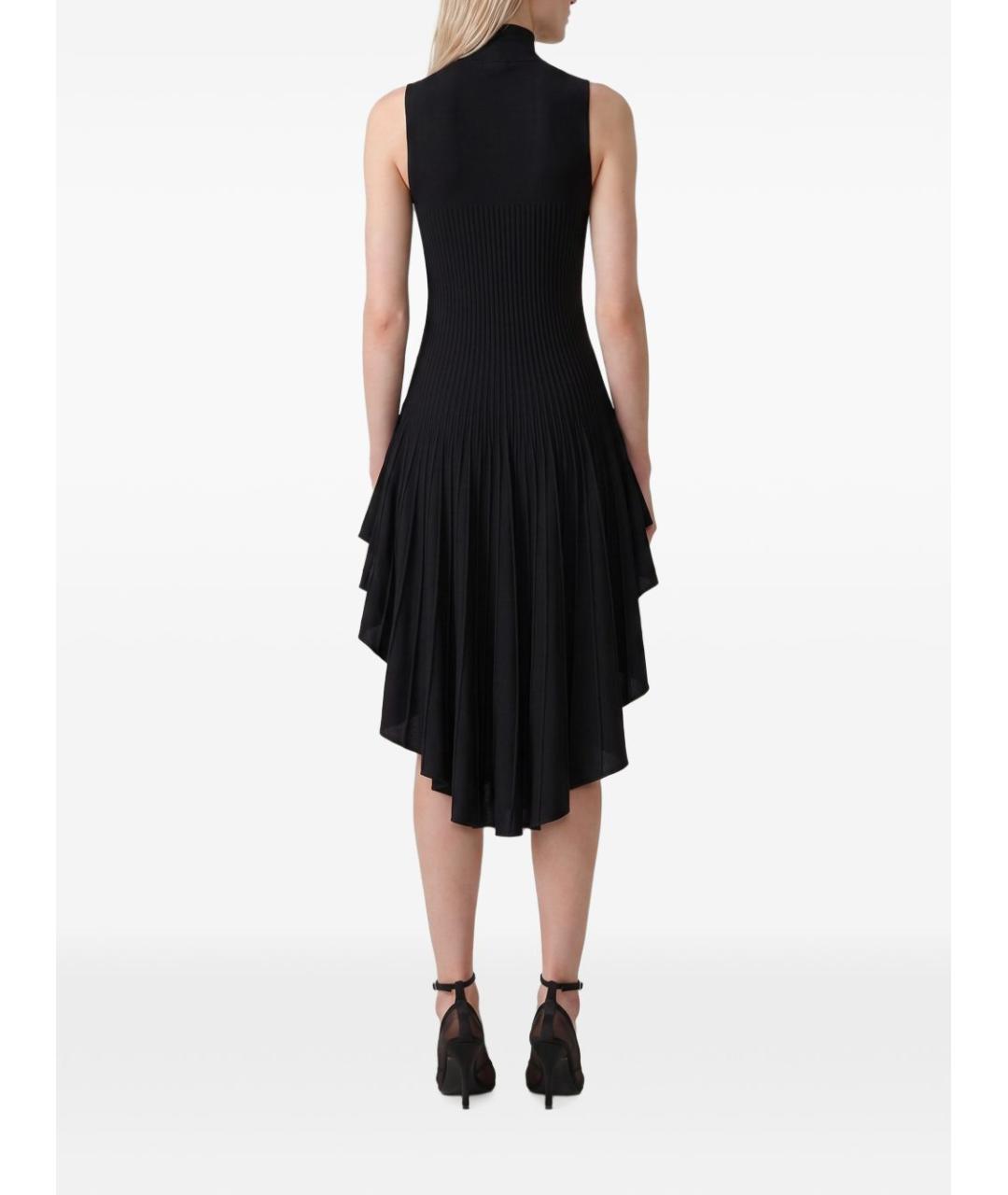 ALAIA Черное шерстяное повседневное платье, фото 3