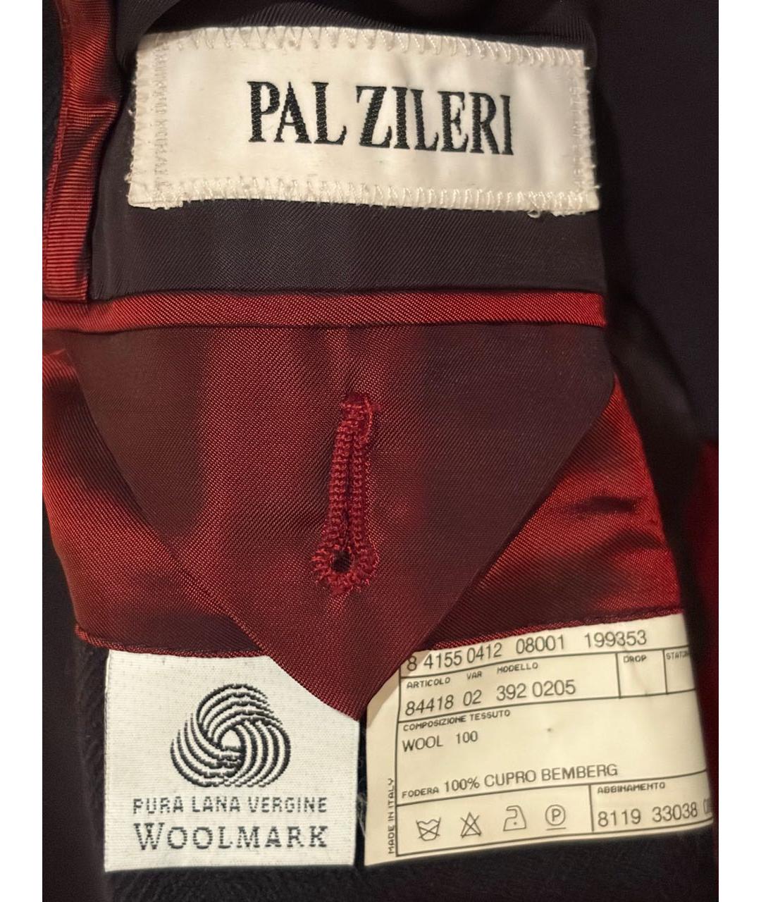 PAL ZILERI Темно-синее шерстяное пальто, фото 5