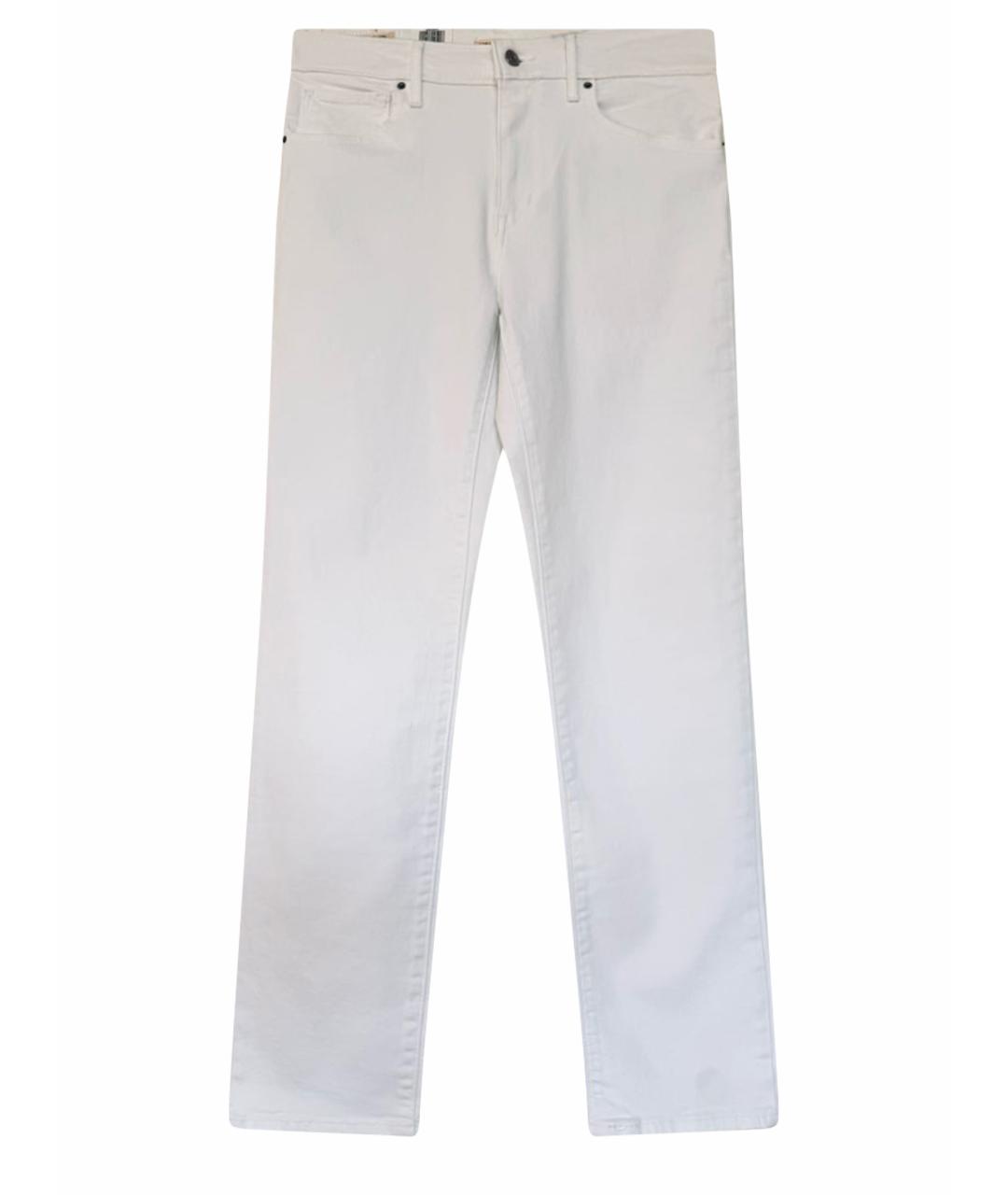LEVI'S Белые хлопко-эластановые прямые джинсы, фото 1