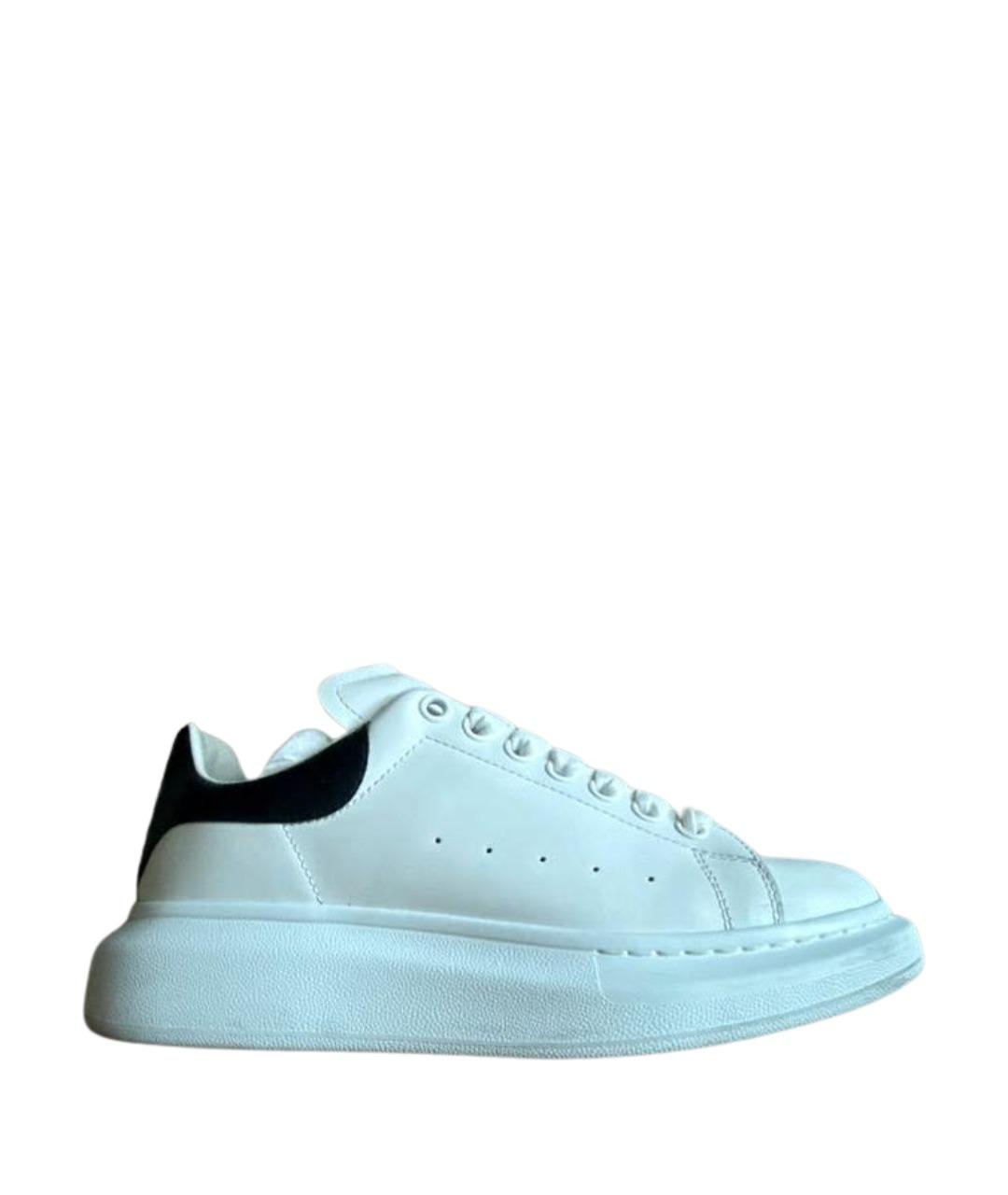 ALEXANDER MCQUEEN Белые кожаные низкие кроссовки / кеды, фото 1