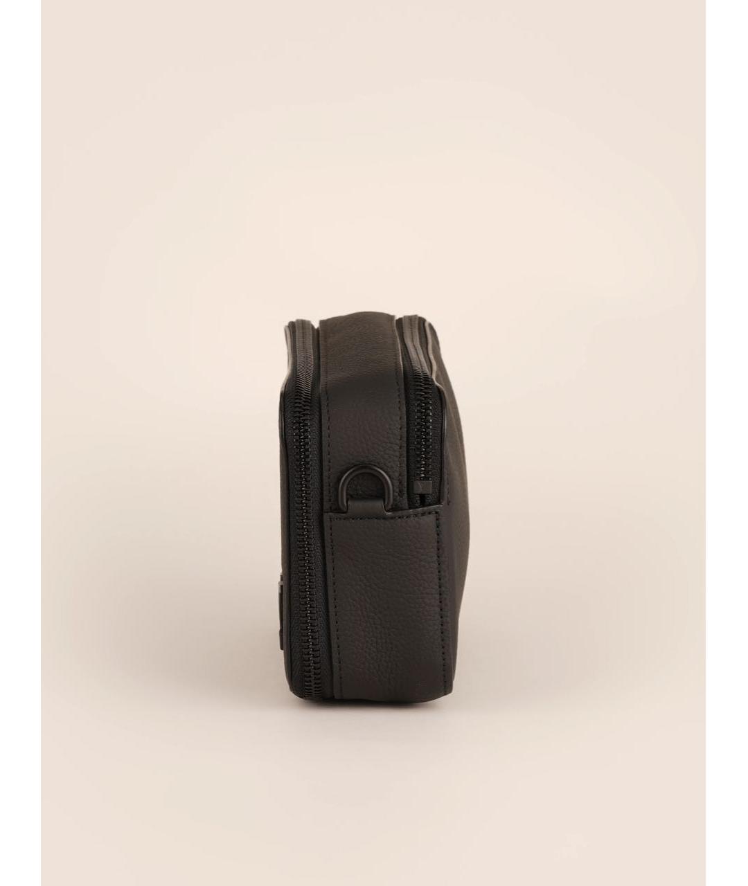 LOUIS VUITTON Черная кожаная сумка на плечо, фото 5