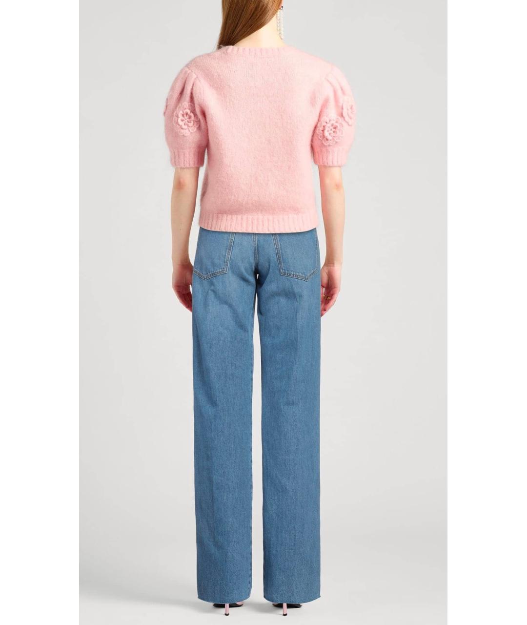 GUCCI Синие хлопковые прямые джинсы, фото 3