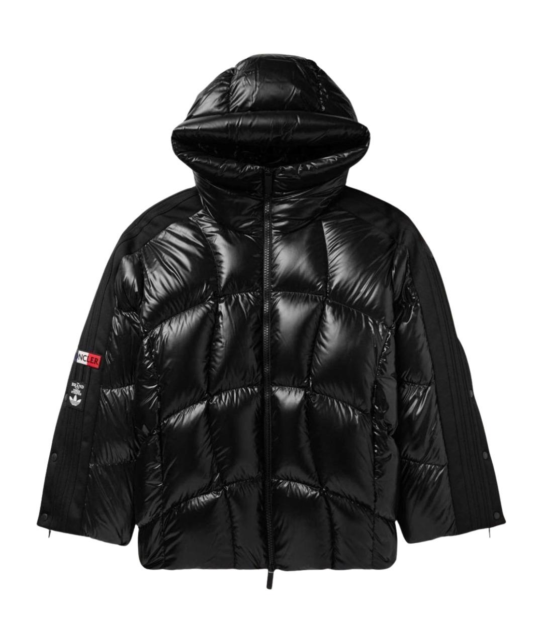 MONCLER Черный пуховик, фото 1