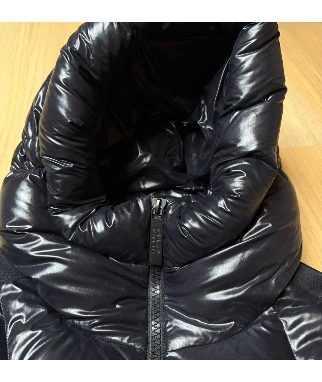 MONCLER Черный пуховик, фото 6