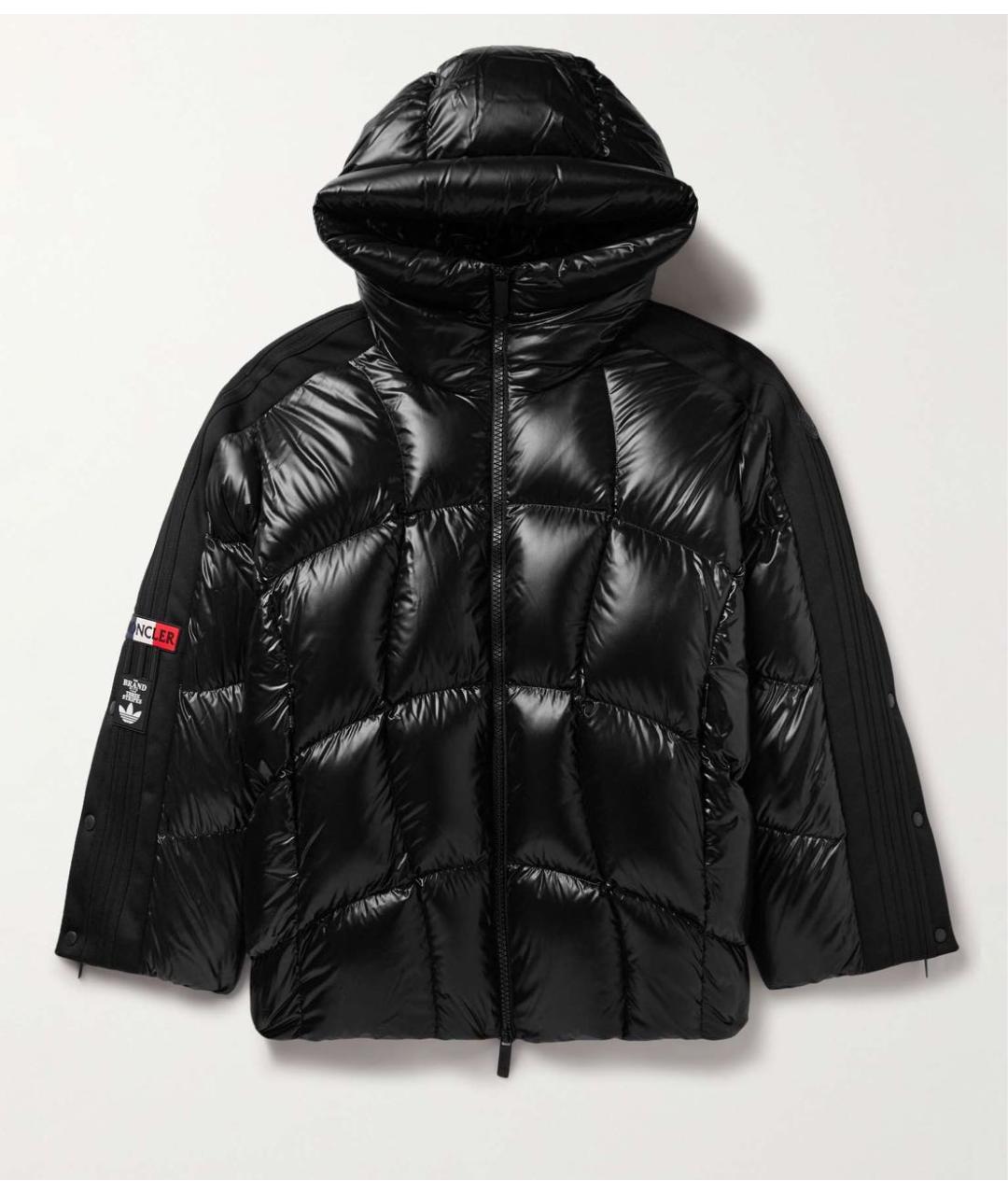 MONCLER Черный пуховик, фото 8