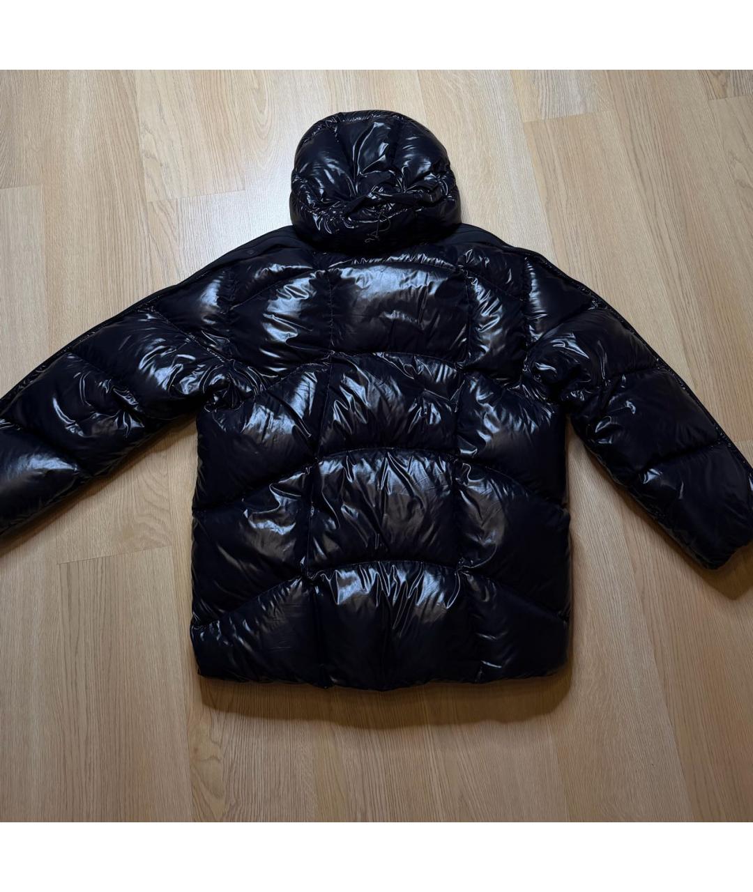 MONCLER Черный пуховик, фото 3