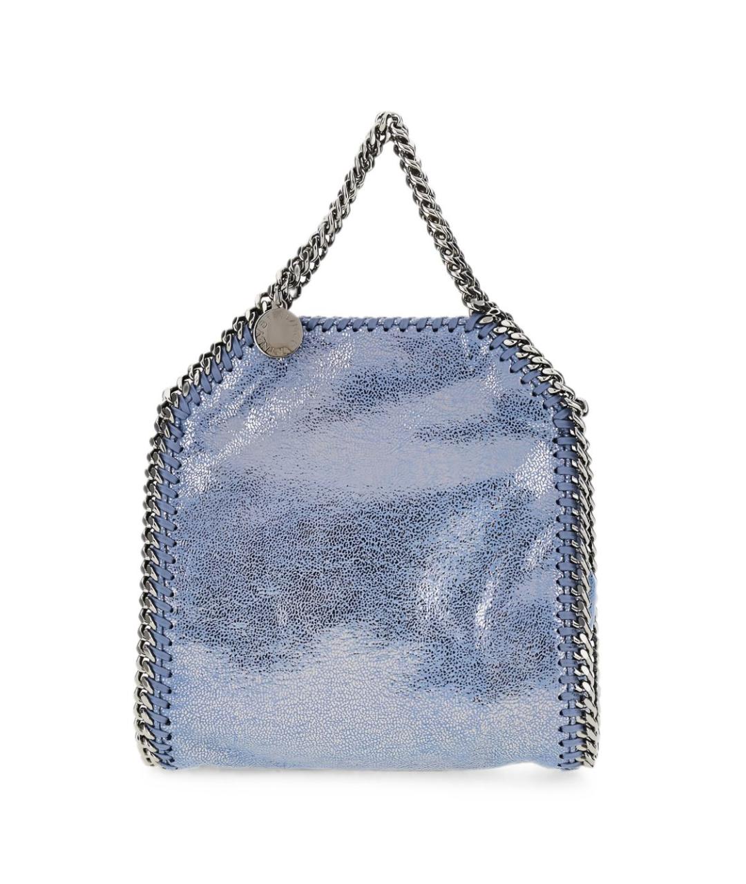 STELLA MCCARTNEY Голубая синтетическая сумка с короткими ручками, фото 1