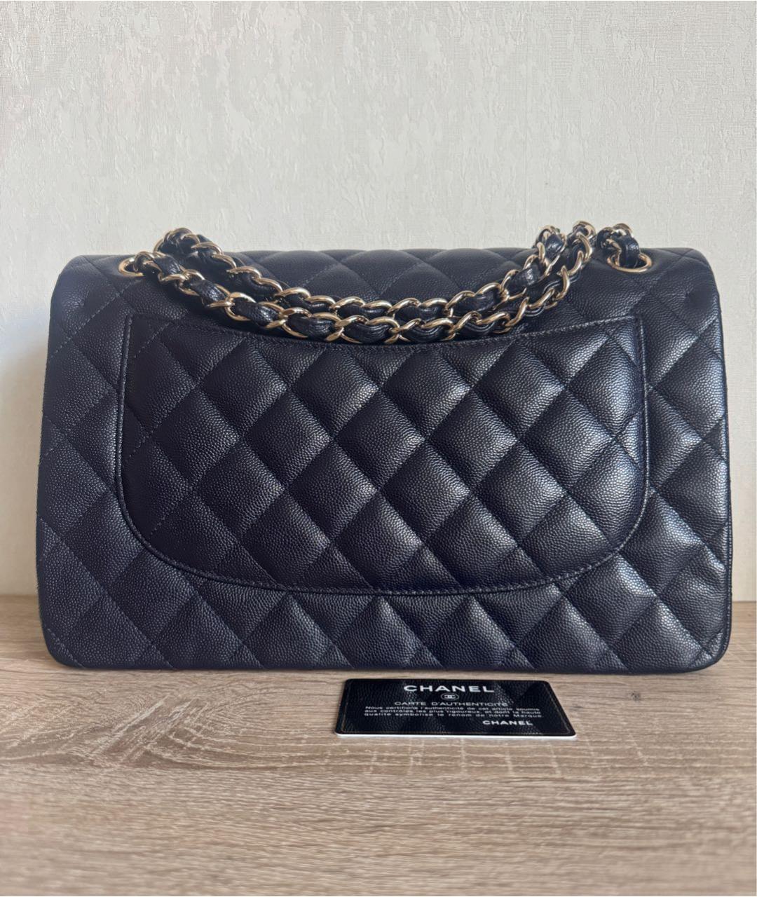 CHANEL Темно-синяя кожаная сумка через плечо, фото 2