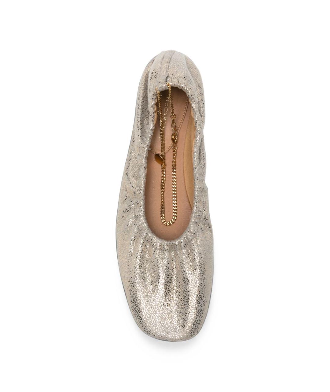 STELLA MCCARTNEY Серебряные балетки, фото 3
