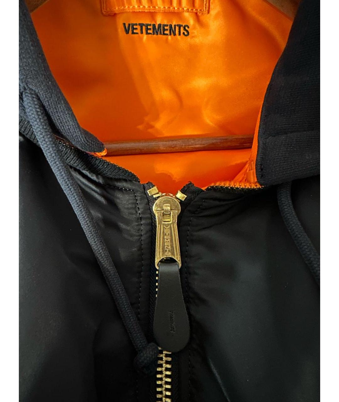 VETEMENTS Черная нейлоновая куртка, фото 4