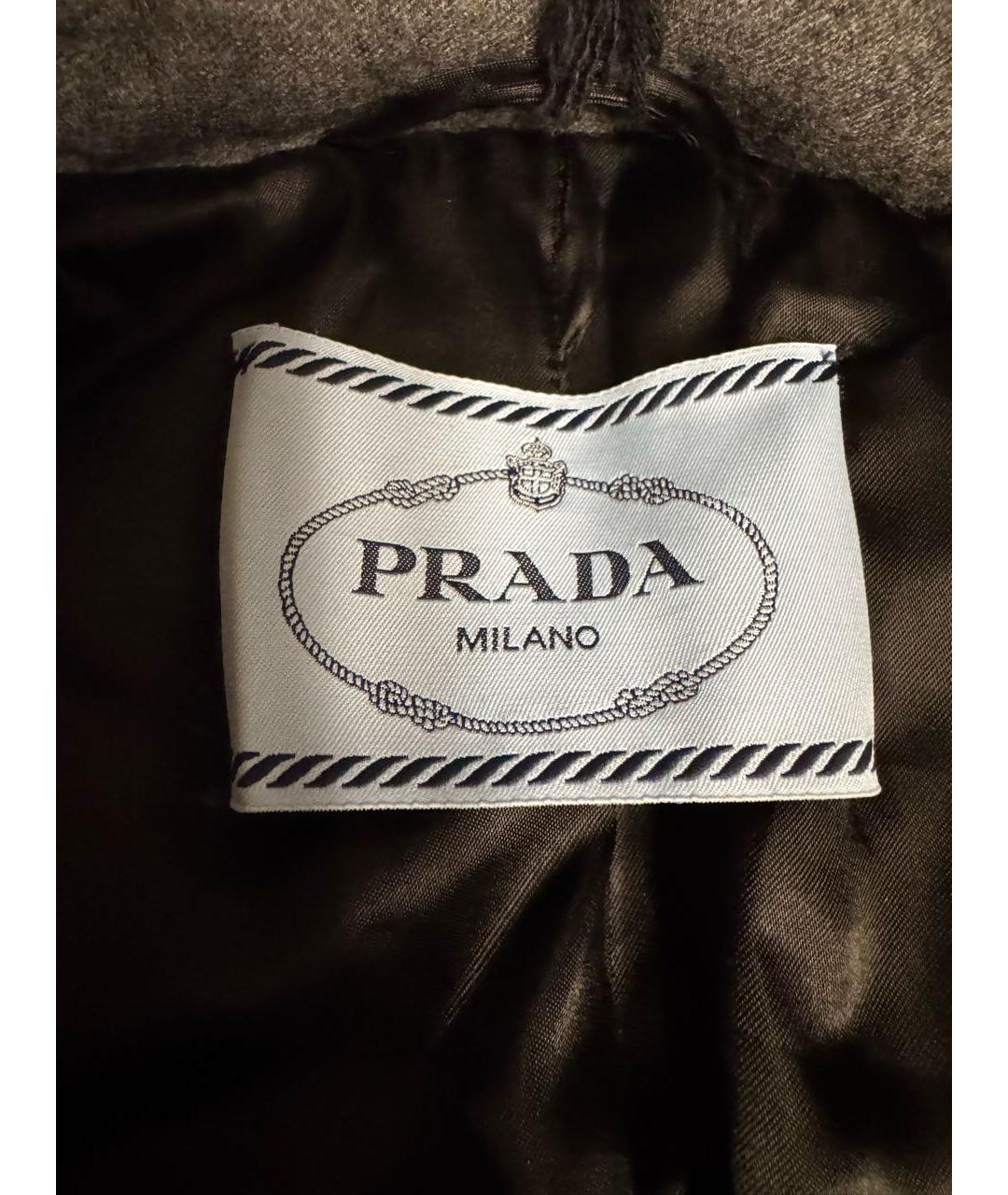 PRADA Серая кашемировая куртка, фото 4