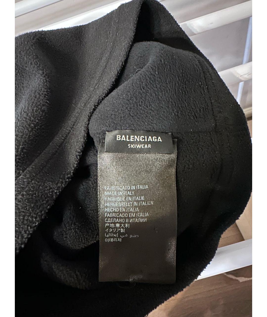BALENCIAGA Черный шарф, фото 3