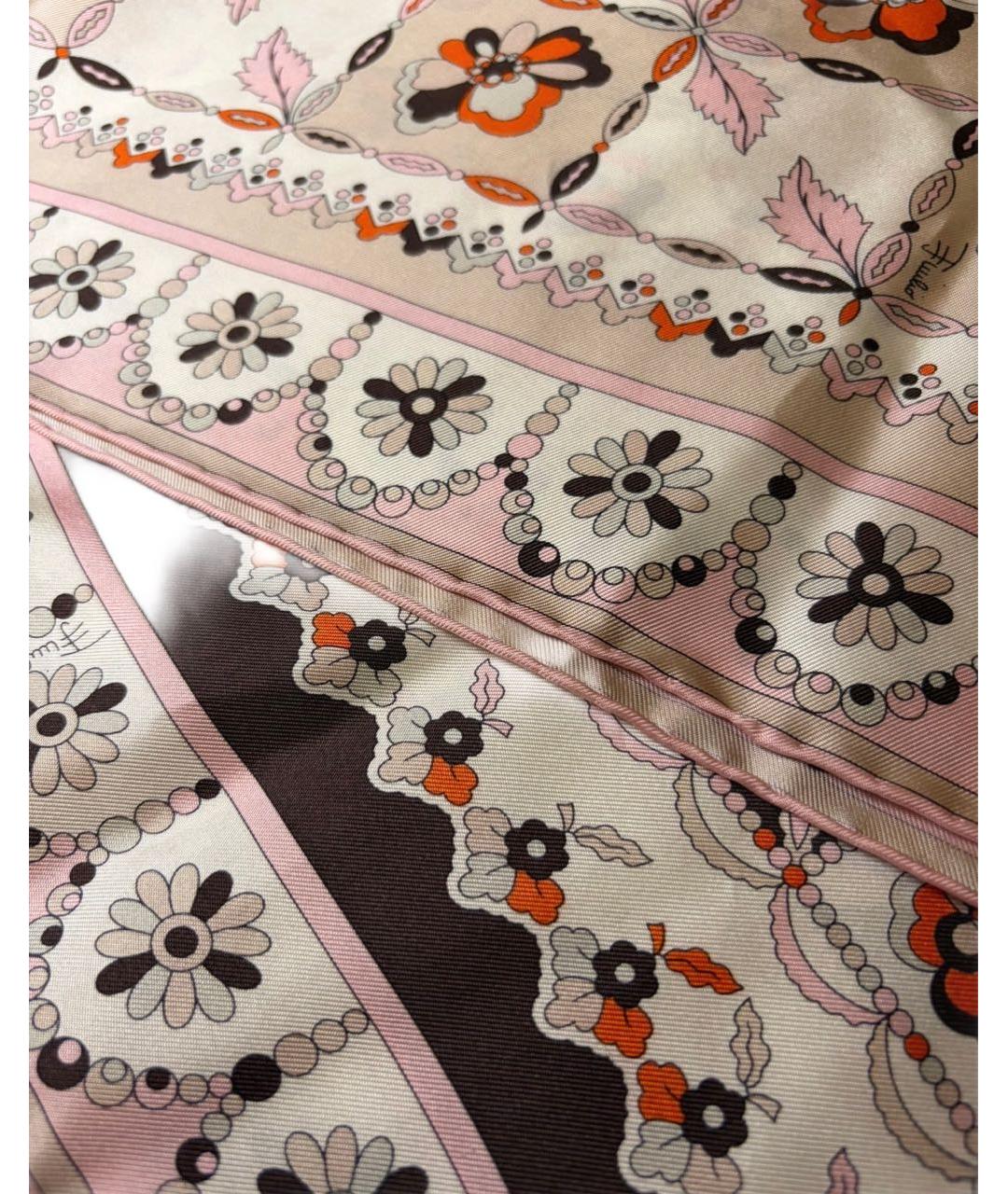 EMILIO PUCCI Мульти шелковый платок, фото 2