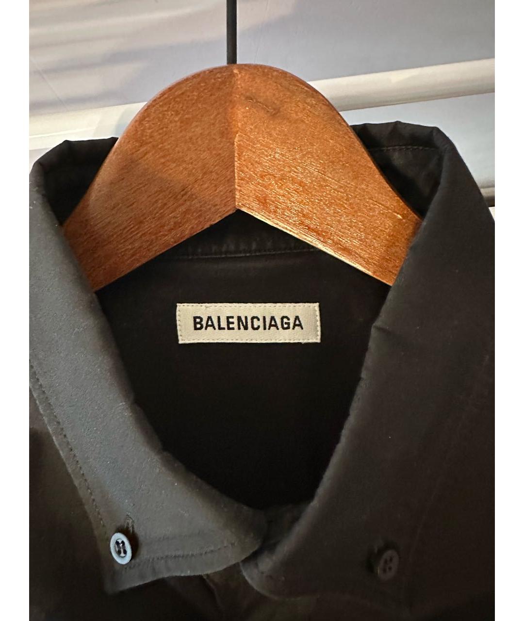 BALENCIAGA Черная кэжуал рубашка, фото 3