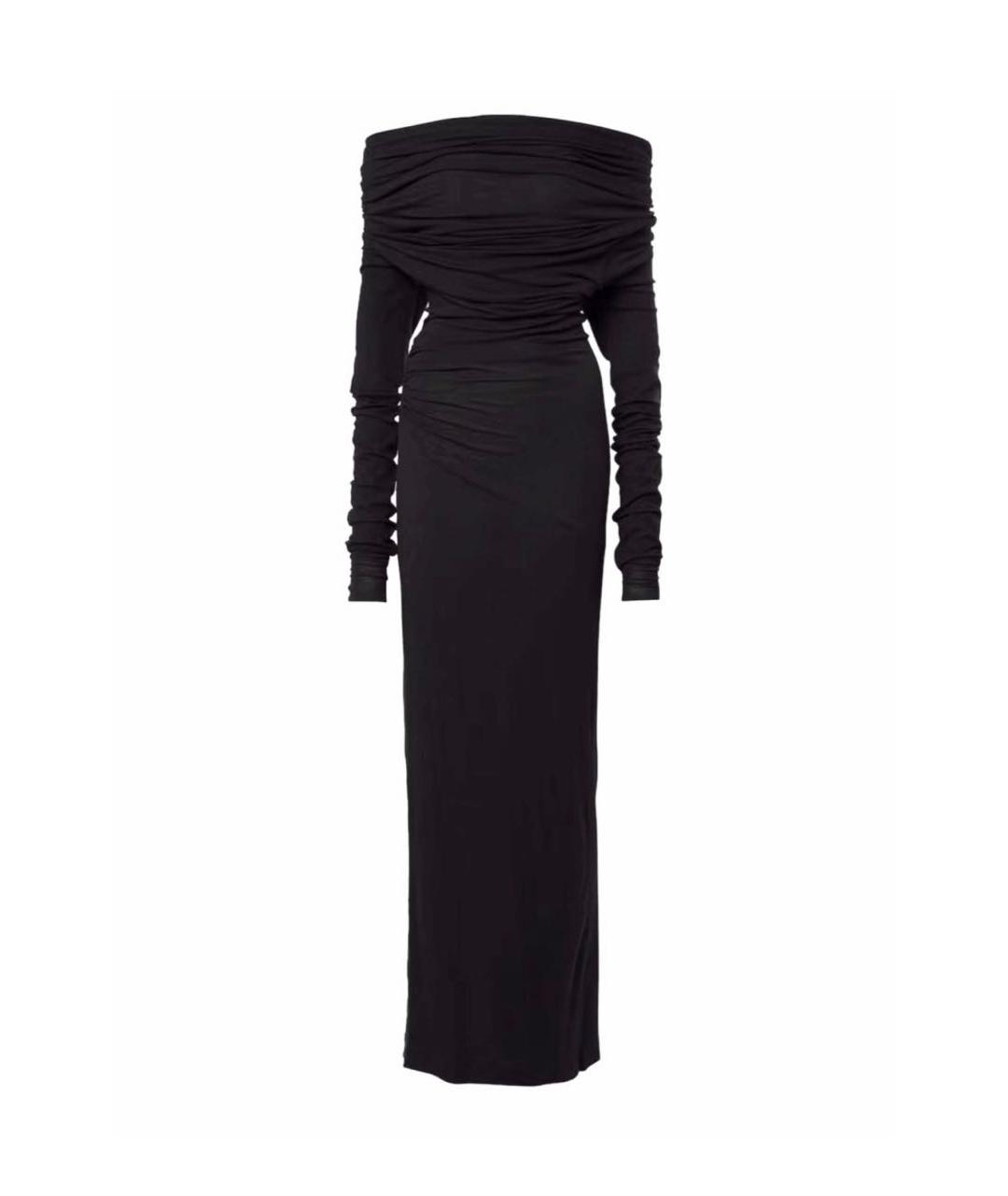 entire studios Черное хлопко-эластановое вечернее платье, фото 1