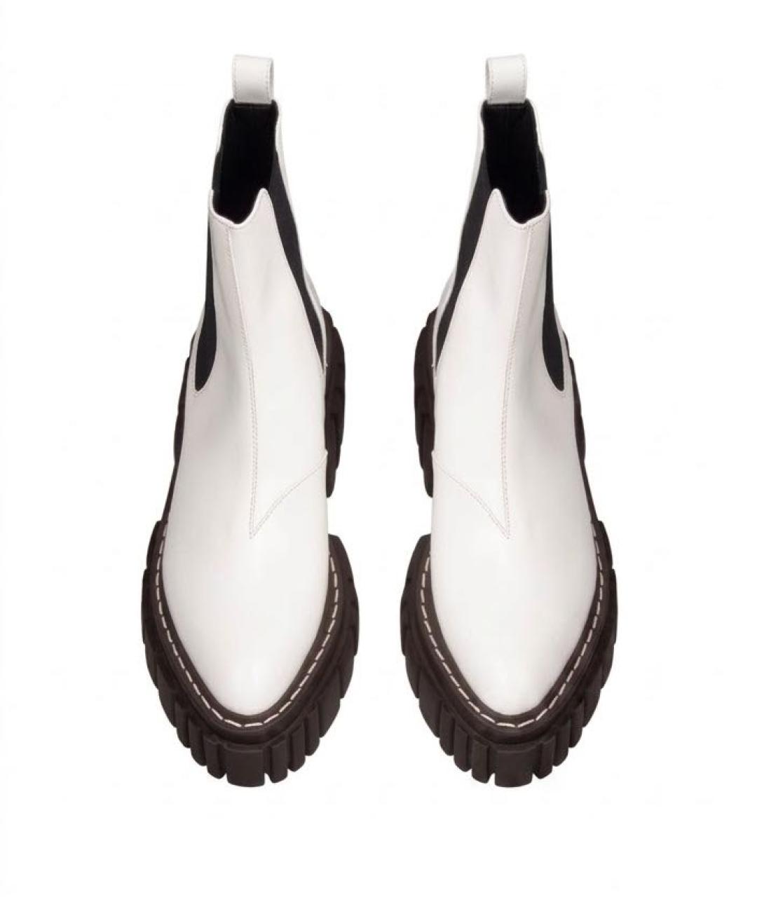 STELLA MCCARTNEY Белые ботинки из лакированной кожи, фото 2