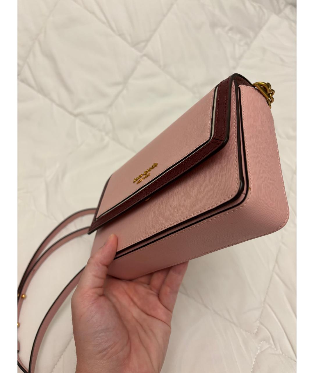KATE SPADE Розовая кожаная сумка через плечо, фото 2