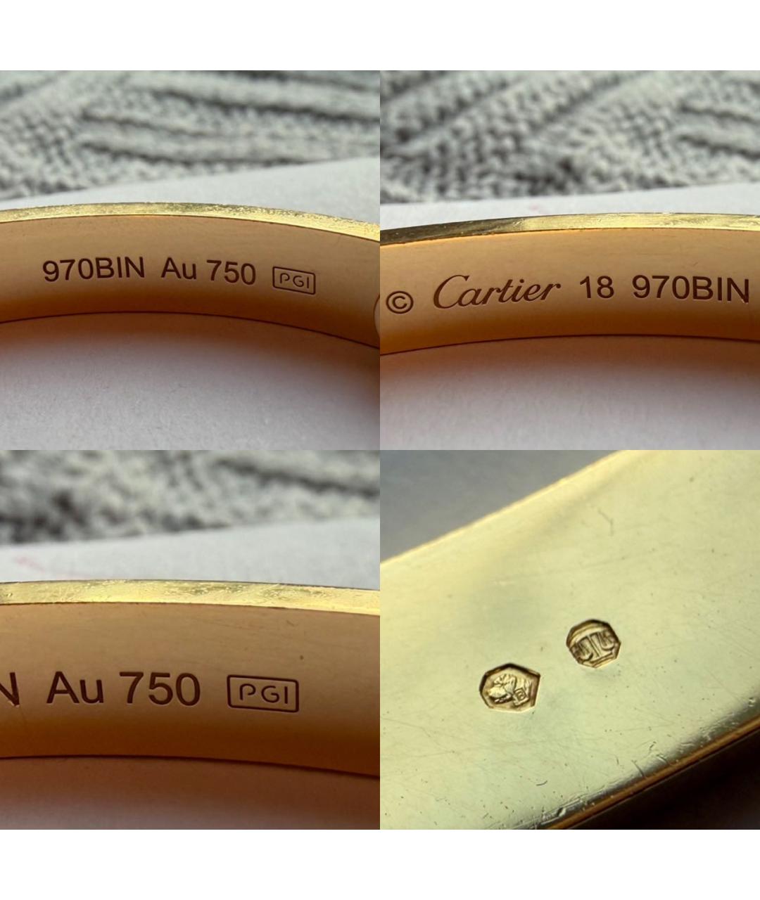CARTIER Золотой браслет из желтого золота, фото 6