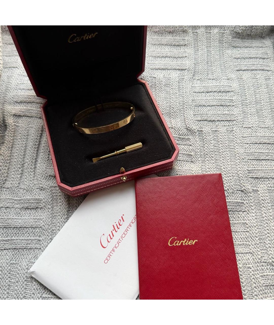 CARTIER Золотой браслет из желтого золота, фото 2