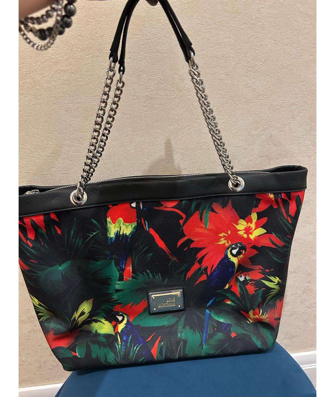 LOVE MOSCHINO Мульти тканевая сумка тоут, фото 2
