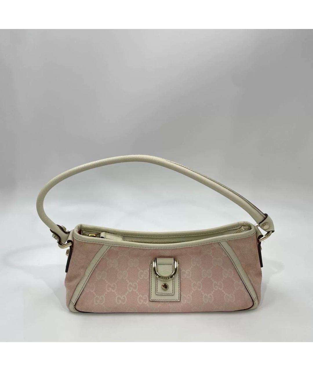 GUCCI Розовая твидовая сумка с короткими ручками, фото 8